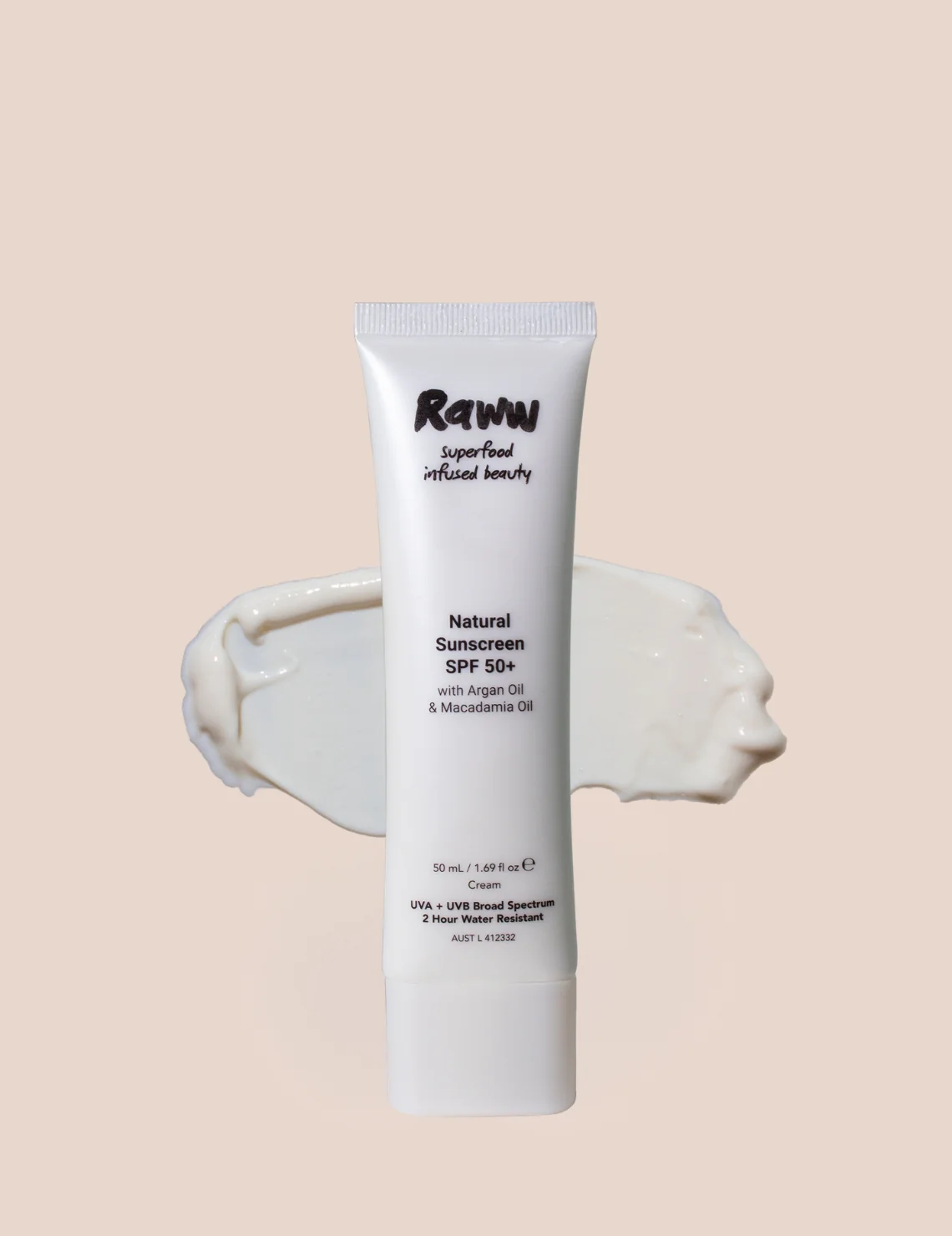 Raww Cosmetics Natural Sunscreen SPF 50+ - Image 2